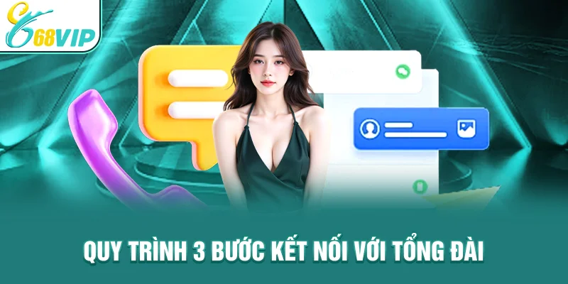 Quy trình 3 bước kết nối với tổng đài